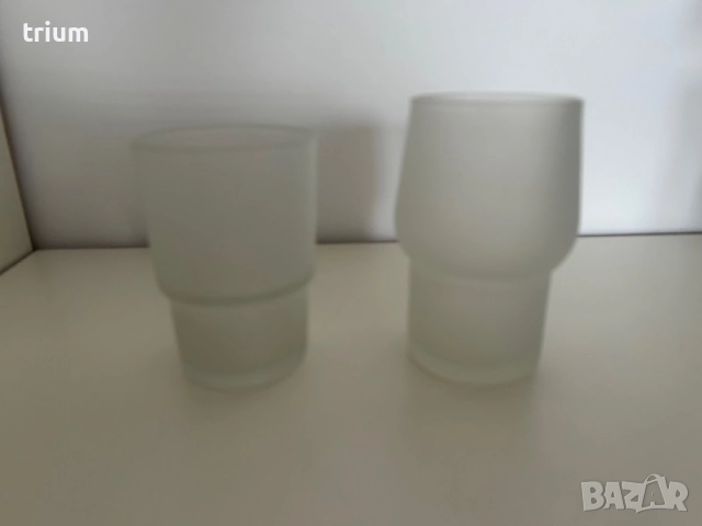 Резервна чаша за четки за зъби, стъкло, мат