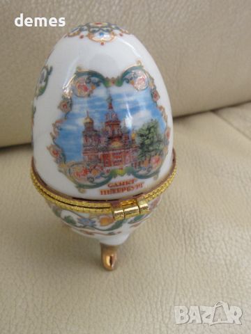 Декоративно порцеланово яйце от Санкт Петербург, Русия, снимка 1 - Декорация за дома - 45256658