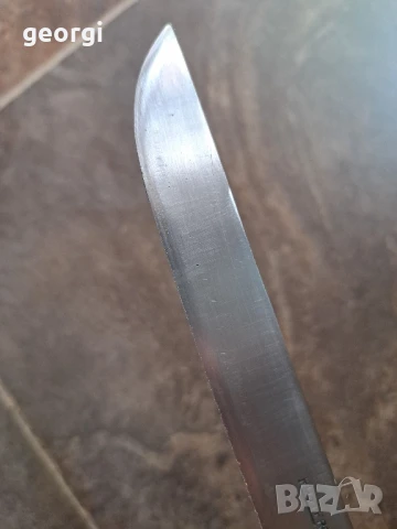 стар нож с чирени от кост, снимка 6 - Ножове - 50862088