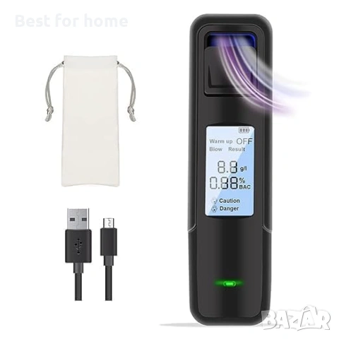 Real Instruments Цифров LCD дисплей Безконтактен Алкохолен Тестер