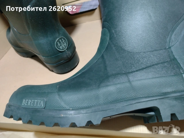 Нови гумени ботуши Beretta – размер 44, снимка 6 - Екипировка - 54072542