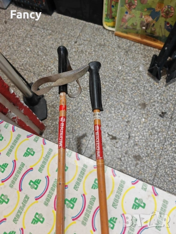 Бамбукови ски щеки Skilom 105 см, снимка 2 - Зимни спортове - 53155806