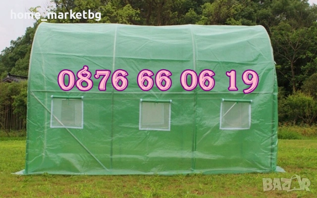 Тунелна оранжерия с размери 3х2х2 метра, оранжерия тунелна, снимка 6 - Оранжерии - 53710008