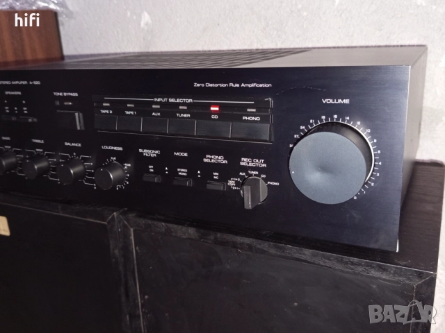 Стерео усилвател Yamaha A-520, снимка 3 - Ресийвъри, усилватели, смесителни пултове - 52793184
