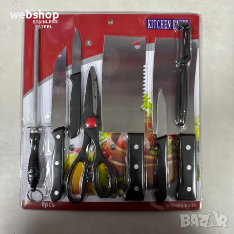 МЕГА ПРОМО!! Комплект кухненски ножове от 8 части , снимка 1