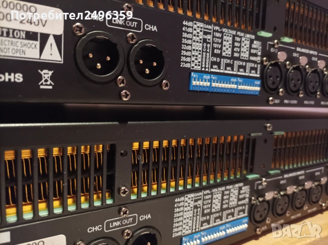 Професионален усилвател за озвучаване, снимка 6 - Ресийвъри, усилватели, смесителни пултове - 54070717