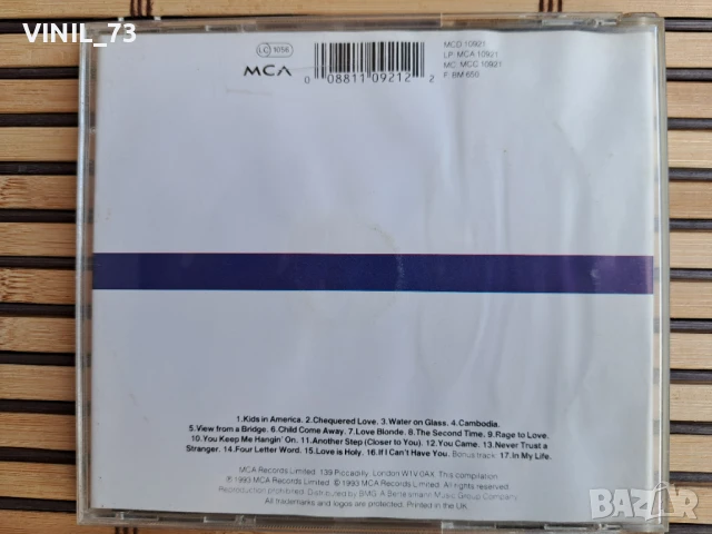 Kim Wilde – The Singles Collection 1981-1993., снимка 3 - CD дискове - 50623924