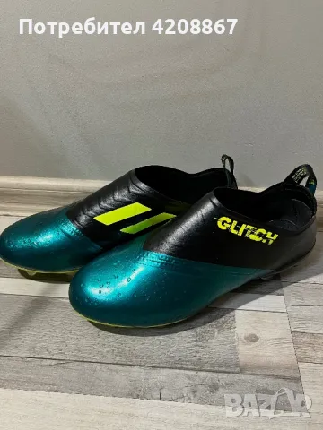 Футболни обувки (тип бутонки) Adidas glitch green, снимка 1 - Спортни обувки - 46983281