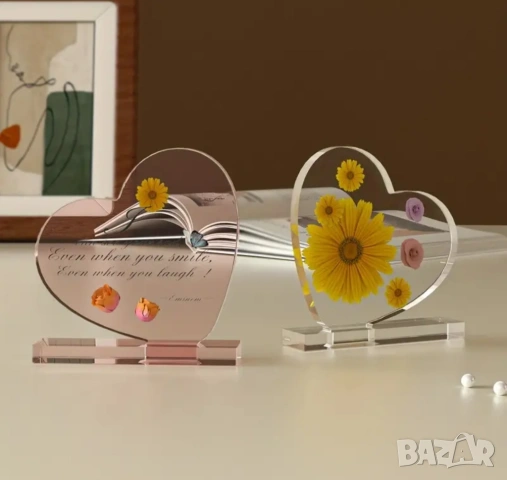 Молд сърца подложки за епоксидна смола в два размера 