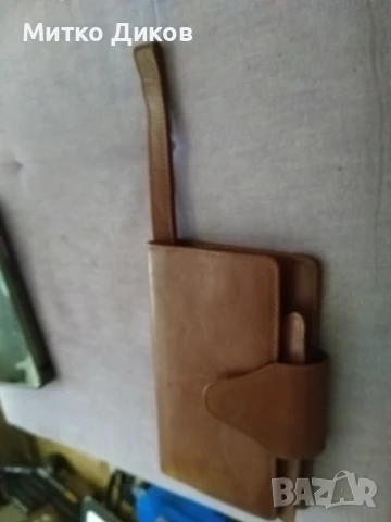 Gino Ferrari нов марков портфейл чантичка естествена кожа 16х10см и преградата за мобилен 75х150мм, снимка 10 - Портфейли, портмонета - 51422501