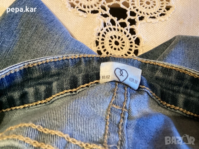 Дънки еластични маркови размер 38 Premium denim, снимка 3 - Дънки - 53847386