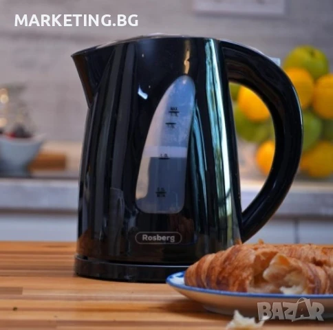 Електрическа кана Rosberg, 2200W, 1.7л., Гаранция 24 месеца 