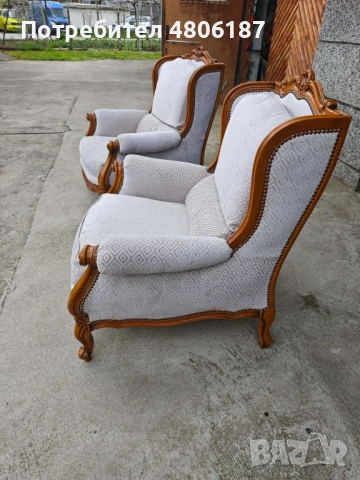 Фотьойли Луи XV, снимка 5 - Дивани и мека мебел - 54295235