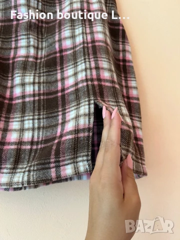 Пола тип каре с цип отзад М размер 🤍🤎🩷, снимка 2 - Поли - 50771474