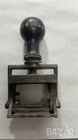 Стар автоматичен печат, снимка 2 - Антикварни и старинни предмети - 53492789