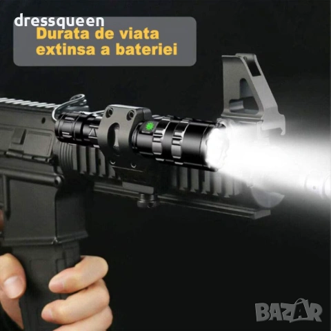 4845 Професионален ловен комплект: Мощен фенер със сменяеми филтри, дистанционен спусък и куфар, снимка 4 - Прожектори - 53664158