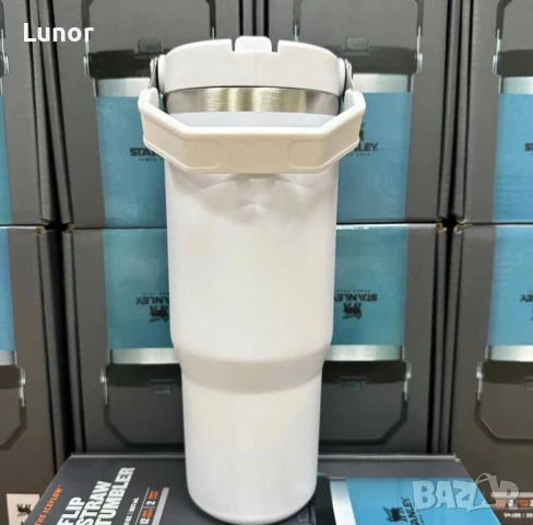 Stanley термо чаша с капак и сламка, снимка 3 - Чаши - 51172501