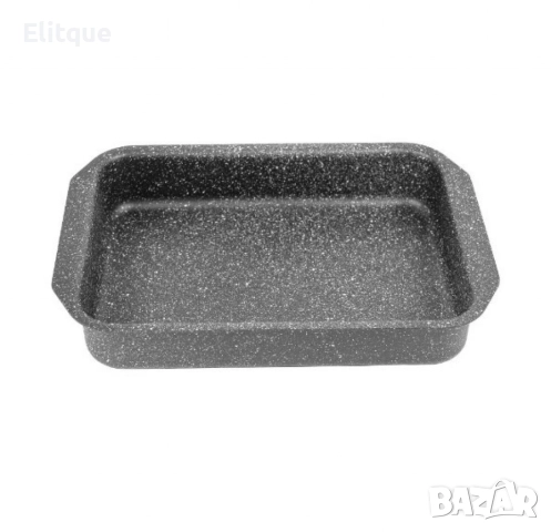 Тава за печене с мраморно незалепващо покритив, 35x24,5x5,5 см, снимка 4 - Съдове за готвене - 52901447