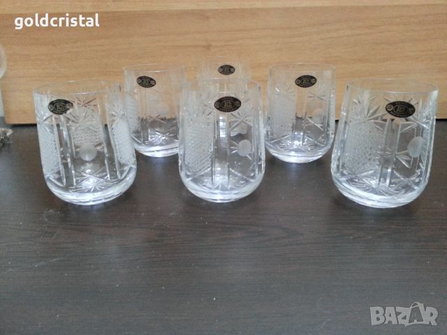 Български кристални чаши СИП, снимка 1 - Антикварни и старинни предмети - 46419290