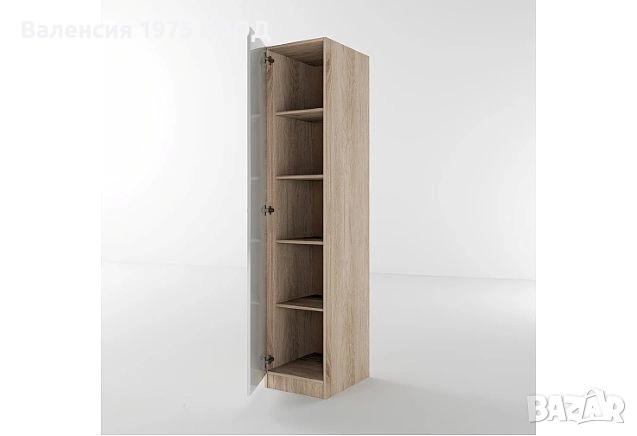 Еднокрил гардероб Сити 1010 сонома, орех или комбинация бяло/ арвен, снимка 9 - Гардероби - 20978346