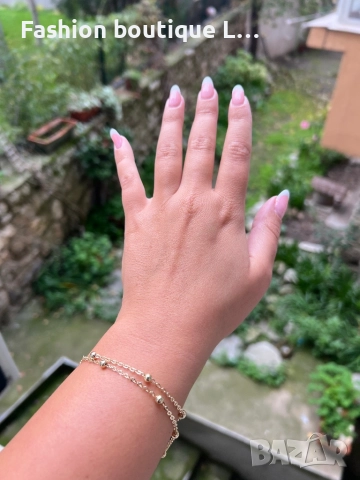 Златно синджирче с топченца подходящо за колие и гривна ❤️, снимка 6 - Колиета, медальони, синджири - 52412407