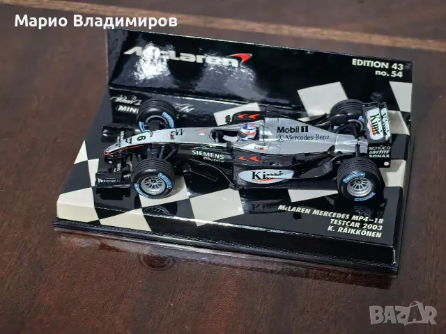 mclaren mercedes formula 1:43 Minichamps , снимка 6 - Коли, камиони, мотори, писти - 48951394