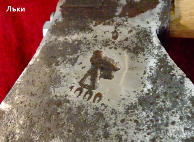 Немска брадва,топор August Helsper,1 кг.,дръжка. , снимка 4 - Градински инструменти - 51310321