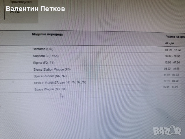 Задни накладки Делфи , снимка 3 - Части - 53384190