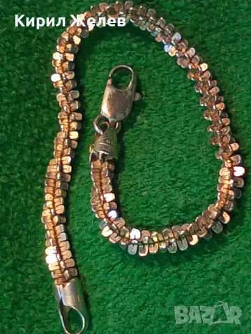 СТИЛНА ВИНТИДЖ АРТ СРЕБЪРНА ГРИВНА СРЕБРО 925 ДИЗАЙНЕРСКА КРАСИВА ПЛЕТКА 14939, снимка 14 - Гривни - 49916719