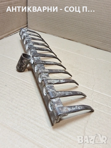 Соц Стар Ръчно Изработен Масивен Търмък Гребло 1.220кг. НОМЕР 235., снимка 3 - Антикварни и старинни предмети - 53938675