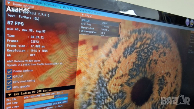 Sapphire Vapor-X R9 280X Tri-X OC 3GB DDR5 384bi, снимка 8 - Видеокарти - 52482523