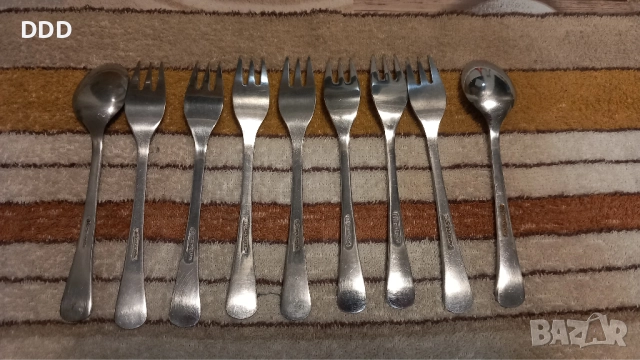 Малки вилици и лъжици П. Денев Перла , снимка 5 - Прибори за хранене, готвене и сервиране - 52809132