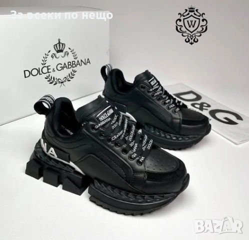 Dolce&Gabbana Мъжки Черни Маратонки👟Мъжки Спортни Обувки В Черен Цвят Долче И Габана Код P2018