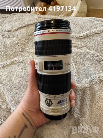 Canon 70-200mm F4 L USM професионален телеобектив, снимка 2 - Обективи и филтри - 53874789