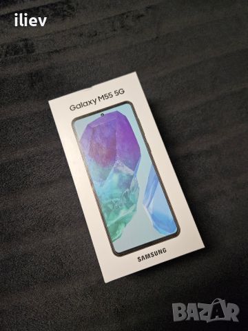Samsung Galaxy M55 5G 128GB 8GB RAM Dual (SM-M556) Чисто нов 24 месеца гаранция, снимка 1 - Samsung - 46380273