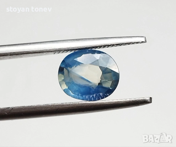 Двуцветен естествен ненагряван сапфир 1.10кт от Танзаниа! Сертифициран! Нов!, снимка 7 - Други - 53715991