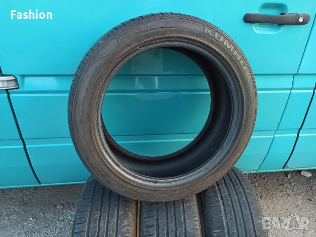 4 броя летни гуми KUMHO 5.5-6мм грайфер 205/50R17 DOT-4113, снимка 6 - Гуми и джанти - 46367795