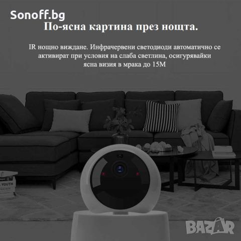 SONOFF GK-200MP2-B WiFi Безжична IP Камера 1080P, снимка 8 - IP камери - 45239587