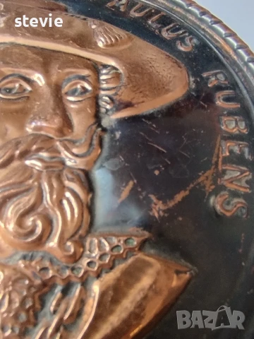 Малък меден барелеф на Рубенс, снимка 3 - Декорация за дома - 50946045