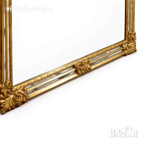 Декоративно стенно огледало в бароков стил със златиста рамка, снимка 3 - Огледала - 54186297