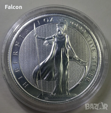 1 Oz / 2 NZD Niue 2024 / Hibernia Silver Coin BU