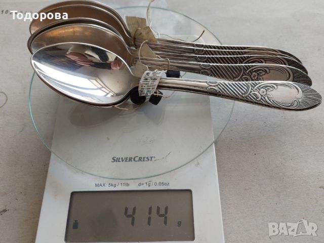СССР сребърни неупотребявани лъжици за основно ястие. Сребро 875 проба., снимка 9 - Антикварни и старинни предмети - 45693394