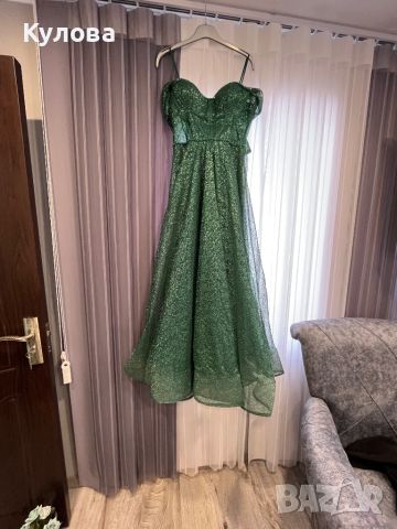 Официална зелена рокля, снимка 2 - Рокли - 46291247