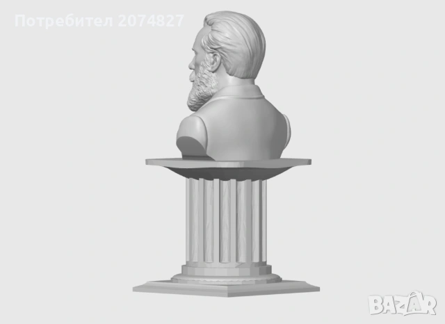 ЛЮБЕН КАРАВЕЛОВ (бюст, статуетка), снимка 6 - Статуетки - 53453523