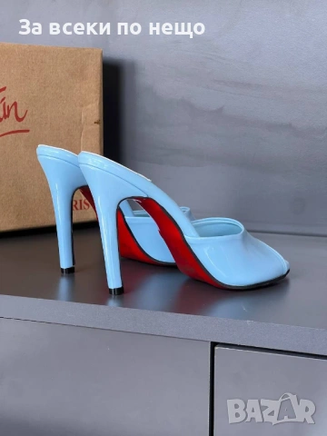 Christian Louboutin Дамски Чехли На Ток Кристиян Лоботин - Различни Цветове Код E1344, снимка 8 - Чехли - 53969857