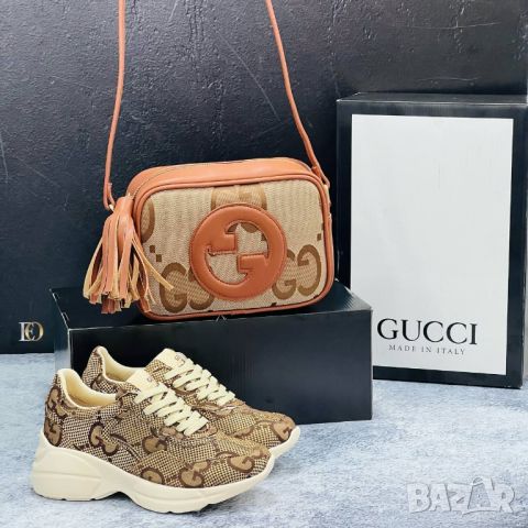 дамски обувки, чанта и портмоне gucci , снимка 10 - Чанти - 46504297