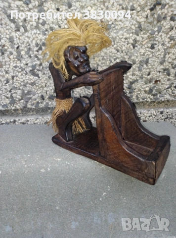 Африканска дървена фигура, снимка 2 - Други - 52576300