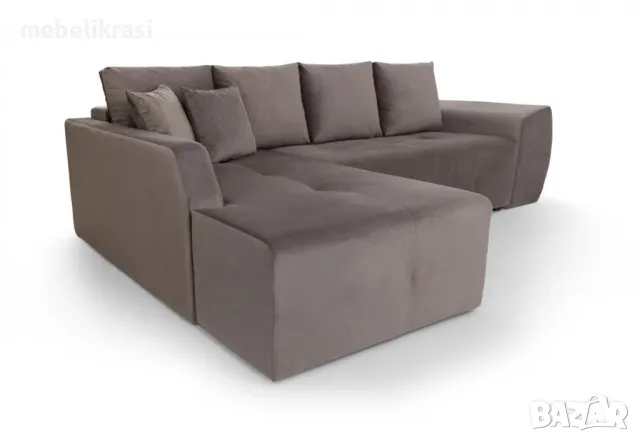 Ъглов диван Лагуна мини тъмнокафяв Max 06, снимка 4 - Дивани и мека мебел - 50042516