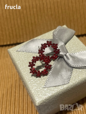 Обеци Коледен Венец , снимка 3 - Обеци - 52669030
