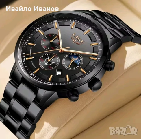 Мъжки часовник Lige - ръчен, снимка 14 - Мъжки - 51314152